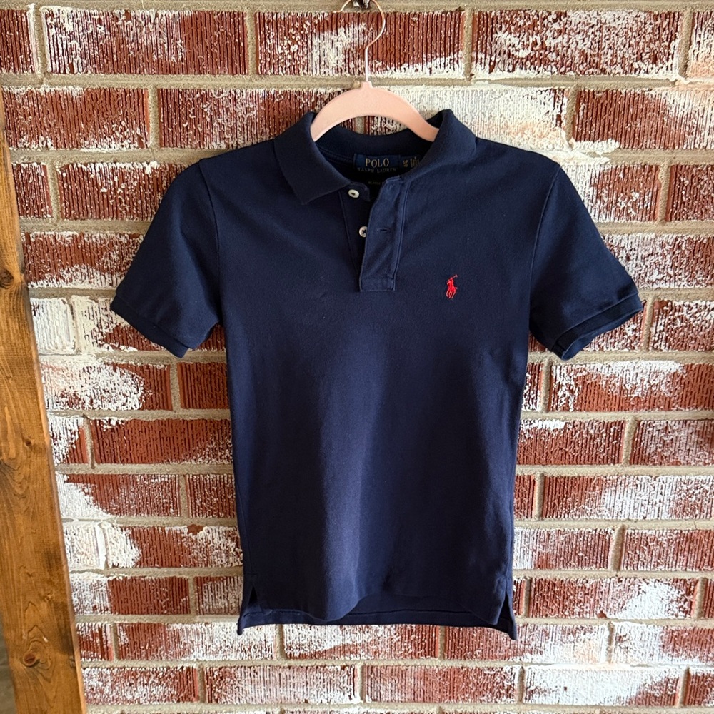 Polo by Ralph Lauren Dark Blue/Navy Classic Fit Polo S 8 Boys Red Pony Preppy 🏇